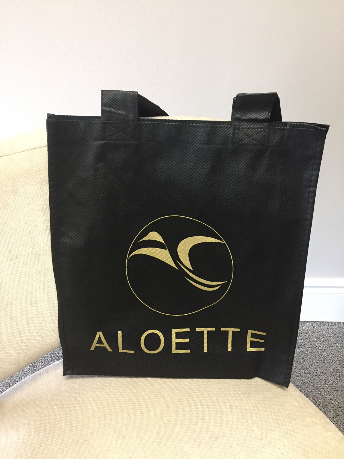 Black Aloette Tote Bag 50% discount on listed price at check out